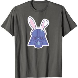 image:imageStar Wars Darth Vader Sticker Style Rabbit Ears Easter Bunny TShirtAsphalt Grey