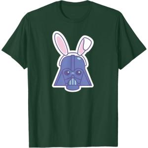 image:imageStar Wars Darth Vader Sticker Style Rabbit Ears Easter Bunny TShirtDark Green