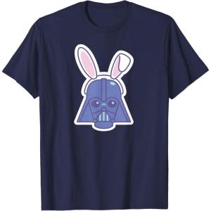 image:imageStar Wars Darth Vader Sticker Style Rabbit Ears Easter Bunny TShirtNavy Blue