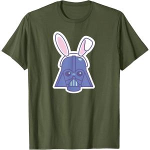 image:imageStar Wars Darth Vader Sticker Style Rabbit Ears Easter Bunny TShirtOlive Green