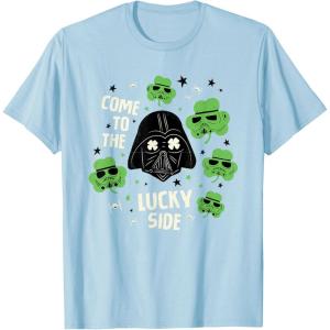 image:imageStar Wars Darth Vader The Lucky Side St Patricks Day TShirtBaby Blue