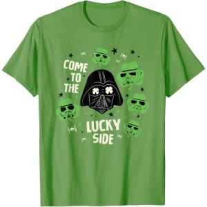 image:imageStar Wars Darth Vader The Lucky Side St Patricks Day TShirtGrass Green