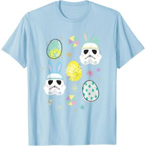 image:imageStar Wars Easter Bunny Stormtroopers and Easter Eggs TShirtBaby Blue