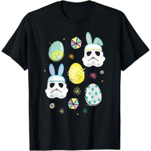 image:imageStar Wars Easter Bunny Stormtroopers and Easter Eggs TShirtBlack