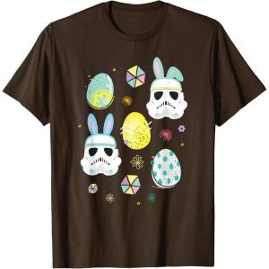 image:imageStar Wars Easter Bunny Stormtroopers and Easter Eggs TShirtBrown