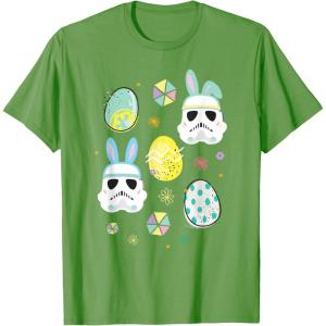 image:imageStar Wars Easter Bunny Stormtroopers and Easter Eggs TShirtGrass Green