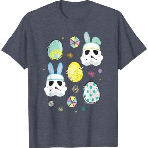 image:imageStar Wars Easter Bunny Stormtroopers and Easter Eggs TShirtHeather Blue