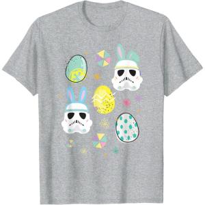 image:imageStar Wars Easter Bunny Stormtroopers and Easter Eggs TShirtHeather Grey