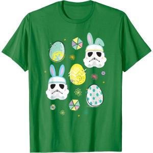 image:imageStar Wars Easter Bunny Stormtroopers and Easter Eggs TShirtKelly Green