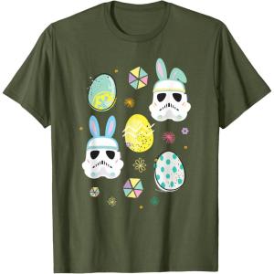 image:imageStar Wars Easter Bunny Stormtroopers and Easter Eggs TShirtOlive Green