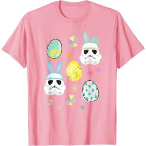 image:imageStar Wars Easter Bunny Stormtroopers and Easter Eggs TShirtPink
