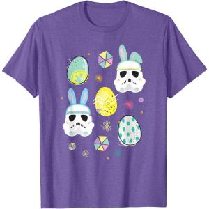 image:imageStar Wars Easter Bunny Stormtroopers and Easter Eggs TShirtPurple Heather