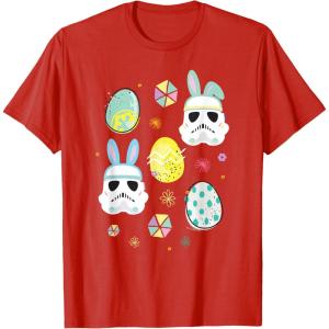 image:imageStar Wars Easter Bunny Stormtroopers and Easter Eggs TShirtRed