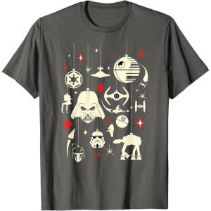image:imageStar Wars Galactic Empire Ornaments Holiday TShirtAsphalt Grey