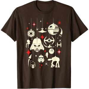 image:imageStar Wars Galactic Empire Ornaments Holiday TShirtBrown