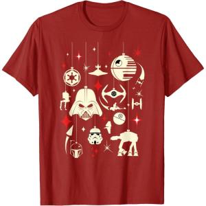 image:imageStar Wars Galactic Empire Ornaments Holiday TShirtCranberry Red
