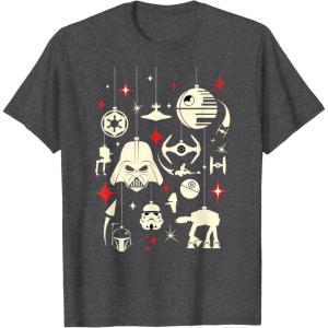 image:imageStar Wars Galactic Empire Ornaments Holiday TShirtDark Heather Grey