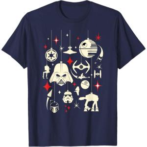 image:imageStar Wars Galactic Empire Ornaments Holiday TShirtNavy Blue