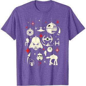 image:imageStar Wars Galactic Empire Ornaments Holiday TShirtPurple Heather