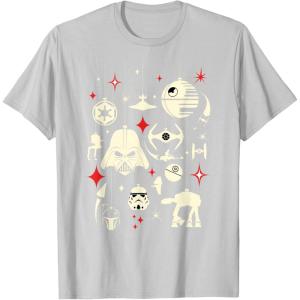 image:imageStar Wars Galactic Empire Ornaments Holiday TShirtSilver Grey