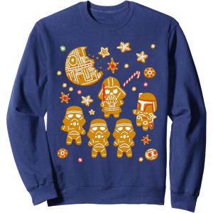 image:imageStar Wars Gingerbread Cookies Galactic Empire Holiday SweatshirtNavy Blue
