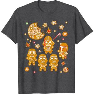 image:imageStar Wars Gingerbread Cookies Galactic Empire Holiday TShirtDark Heather Grey