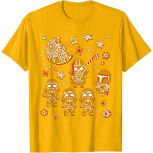 image:imageStar Wars Gingerbread Cookies Galactic Empire Holiday TShirtGolden Yellow