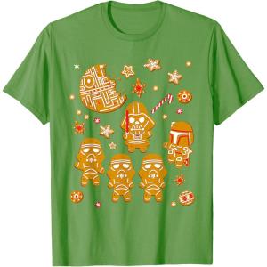 image:imageStar Wars Gingerbread Cookies Galactic Empire Holiday TShirtGrass Green