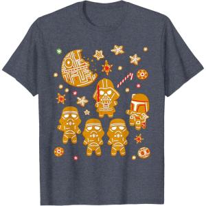 image:imageStar Wars Gingerbread Cookies Galactic Empire Holiday TShirtHeather Blue
