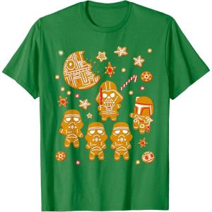 image:imageStar Wars Gingerbread Cookies Galactic Empire Holiday TShirtKelly Green