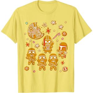 image:imageStar Wars Gingerbread Cookies Galactic Empire Holiday TShirtLemon Yellow