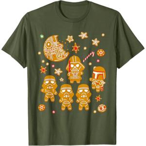 image:imageStar Wars Gingerbread Cookies Galactic Empire Holiday TShirtOlive Green