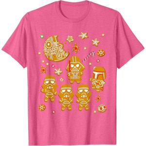 image:imageStar Wars Gingerbread Cookies Galactic Empire Holiday TShirtPink Heather