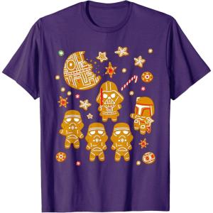 image:imageStar Wars Gingerbread Cookies Galactic Empire Holiday TShirtPurple