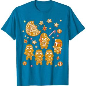 image:imageStar Wars Gingerbread Cookies Galactic Empire Holiday TShirtSapphire Blue