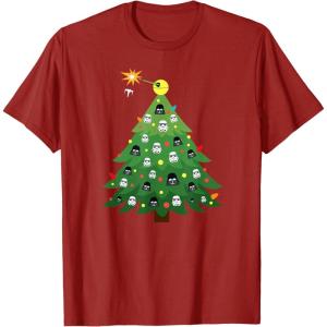 image:imageStar Wars Imperial Christmas Tree Holiday TShirtCranberry Red