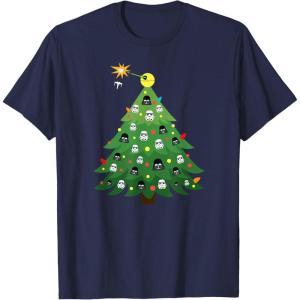 image:imageStar Wars Imperial Christmas Tree Holiday TShirtNavy Blue