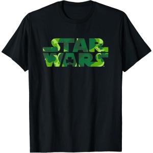 image:imageStar Wars Logo Green Shamrocks St Patricks Day TShirtBlack