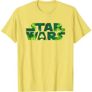 image:imageStar Wars Logo Green Shamrocks St Patricks Day TShirtLemon Yellow