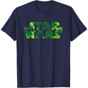 image:imageStar Wars Logo Green Shamrocks St Patricks Day TShirtNavy Blue