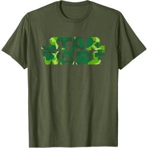 image:imageStar Wars Logo Green Shamrocks St Patricks Day TShirtOlive Green