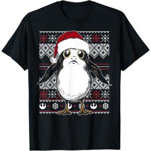 image:imageStar Wars Porg Ugly Christmas Sweater Graphic TShirt TShirtBlack