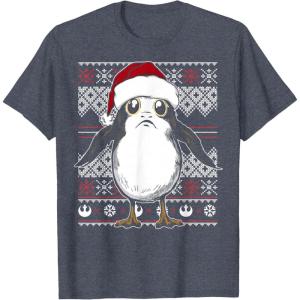 image:imageStar Wars Porg Ugly Christmas Sweater Graphic TShirt TShirtHeather Blue