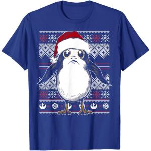 image:imageStar Wars Porg Ugly Christmas Sweater Graphic TShirt TShirtRoyal Blue