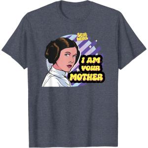 image:imageStar Wars Princess Leia I Am Your Mother Pop Color TShirtHeather Blue
