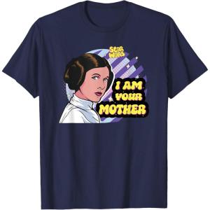 image:imageStar Wars Princess Leia I Am Your Mother Pop Color TShirtNavy Blue
