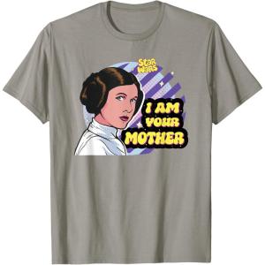 image:imageStar Wars Princess Leia I Am Your Mother Pop Color TShirtSlate Grey