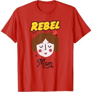 image:imageStar Wars Princess Leia Rebel Mom Mothers Day TShirt TShirtRed