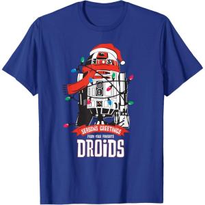 image:imageStar Wars R2D2 Seasons Greetings Droids Holiday TShirtRoyal Blue