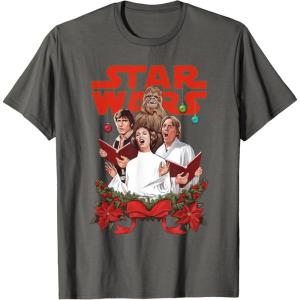 image:imageStar Wars Rebel Choir Funny Holiday TShirtAsphalt Grey